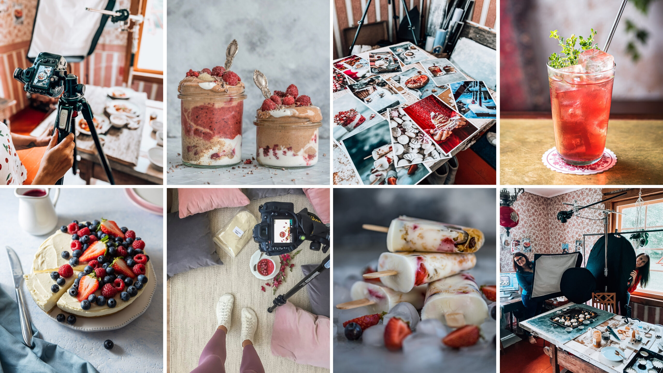 Modern food photography portfolios that showcases the latest trends and techniques in food photography: