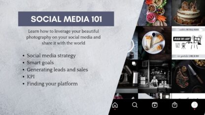 social media 101 - food photography on your smartphone course