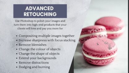 Advanced retouching in Photoshop in Lightroom for food photography